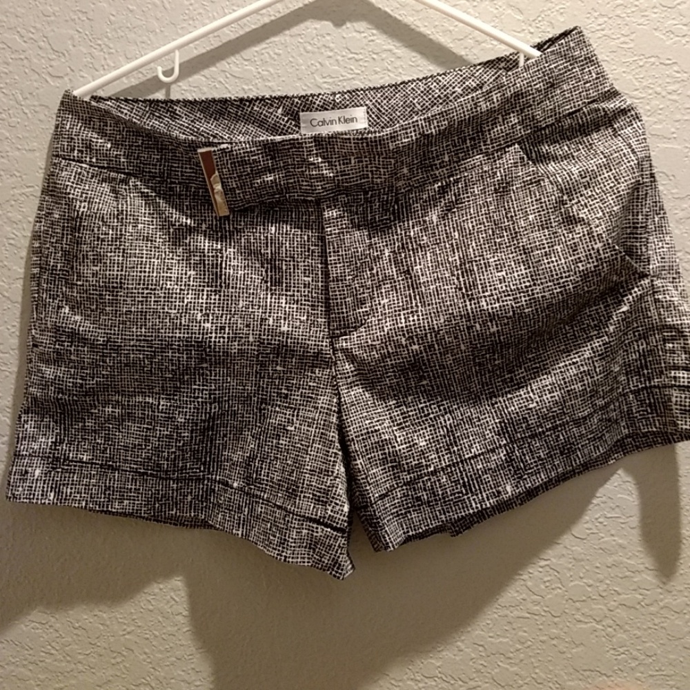 Calvin Klein black and white shorts